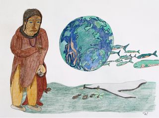 Old-Time Mother with the Earth,Shuvinai Ashoona