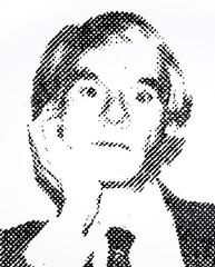 After Andy Warhol, Pantheon (from Pictures of Ink),Vik Muniz