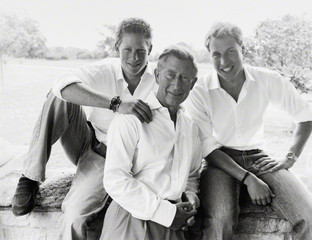 Prince Harry; Prince Charles; Prince William, Duke of Cambridge by Mario Testino 2004,Mario Testino