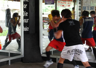American Boxing Association boxing training camp in Philippines Shadow Boxing    ,Camilo Ontiveros