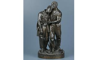 Wounded Scout, a Friend in the Swamp,John Rogers