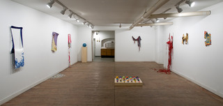 Installation shot of Cast at Janet Kurnatowski,Kris Scheifele