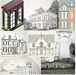 Mohawk College students drawings,