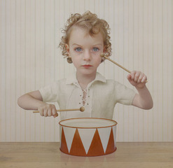 The drummer ,Loretta Lux