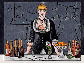 A Bar at the Folies-Bergère,Richard Baker