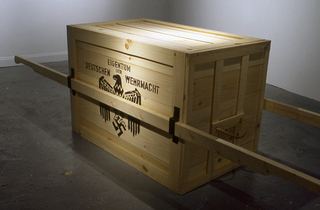 Nazi Crate: replica prop with white fedora (from Raiders of the Lost Ark),Nick De Pirro