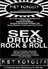 Sex, Drugs and Rock\'n\'Roll Exhibition at Trash Art Gallery @ Metropolis Collective,Rick Prol, PAUL KOSTABI, Danielle Charette, Joseph Arthur, Mike Egan, Leigh Cooney, John Carruthers, Gaye Black, Sophie Lo, Liz Parrish, Luke Yocum, Casey Gleghorn, Mark May
