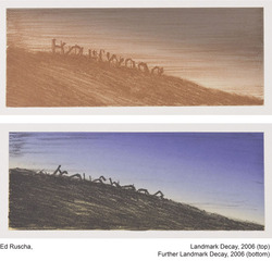 Landmark Decay (top); Further Landmark Decay (bottom),Ed Ruscha