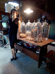 Hope Sandrow in her Shinnecock Hills "Open Air Studio",