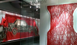 on left: work by Bean Gilsdorf on right: work by Jesse Houlding,