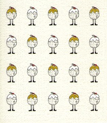 Festive Puds (card),Jasmine Parker