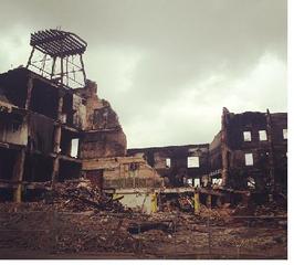 Aftermath of October 1 fire at 2612 w Nelson ,Kate Ruggeri