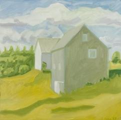 Barn and House,Lois Dodd