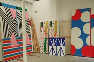 Installation view of Bernard Piffaretti’s Studio,Bernard Piffaretti