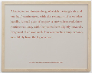  Still Life (A knife, ten centimetres long, of which the...),Birgir Andrésson