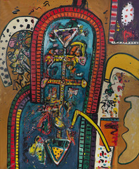 Alan Davie, The Horse that has visions of Immortality No.3 1963, oil on canvas 84 x 68 in / 213.4 x 172.7 cm,