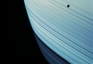  Mimas Transits Saturn’s Ring Shadows, Cassini,  ,MICHAEL BENSON