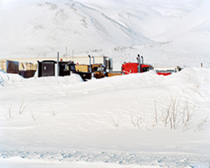 Mile 316, waiting trucks, Chandalar Shelf,Ben Huff
