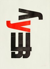 Print from \'Wooden Letters from 300 Broadway\',Jack Stauffacher