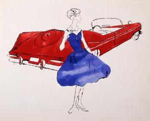  Female Fashion Figure ,Andy Warhol