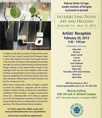 Invitation to "Intersecting Paths: Art and Healing",Group Show