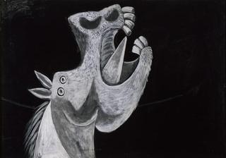  ​Study for Guernica (Head of a Horse), Paris,Pablo Picasso