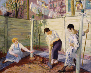 Spring Planting, Greenwich Village,John Sloan