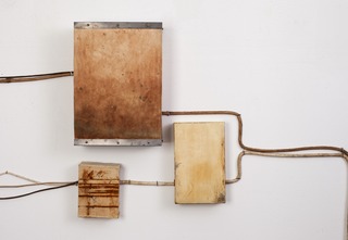 "Conduit Study" (detail from installation),