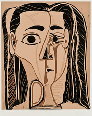 Jacqueline Au Bandeau De Face,Pablo Picasso