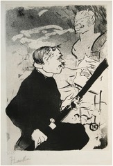 Pour Toi!... (For You!) (Désiré Dihau with his Bassoon),Henri de Toulouse-Lautrec