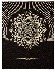 Obey Lotus Diamond (Black & Gold),Shepard Fairey