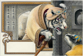 Illustration from Enigma, Viking,Graeme Base