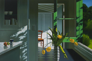 Interior, Yellow Tulips and Coffee Cup,Bruce Cohen