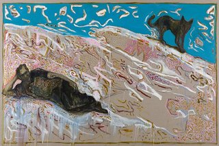 long ago on a deserted beach with a fine beautiful dog (Charles Bukowski)    ,Billy Childish