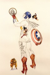 Superman Wonderwoman C America,Margaret Harrison