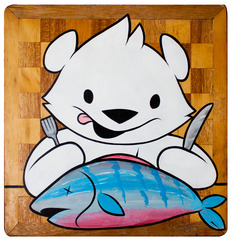 Bear Eats Fish,Philip Lumbang