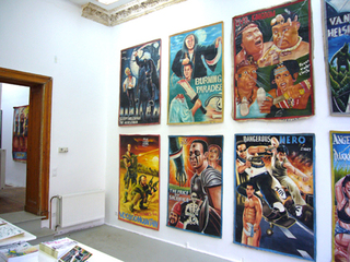 Exhibition view,Film posters from Ghana