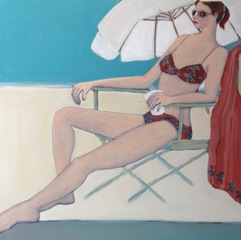 Girl at Beach,Claire Felson