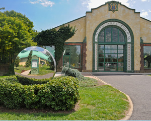 The historic Domestic Arts Building, with exhibition galleries and the Peacock Cafe,