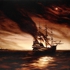 Der_burnin_ship__2008__edward_walton_wilcox__oil_on_panel__32_x_36_inches
