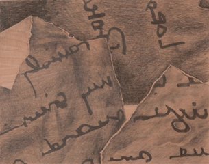 "Portrait of Barak Obama" from the graphology series,Mary Anna Pomonis
