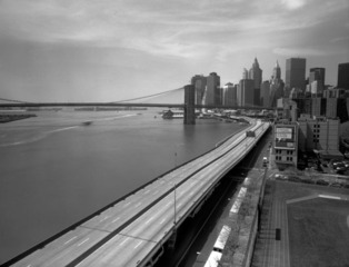 FDR Drive Viewed from the Manhattan Bridge, New York,Steve Hanson