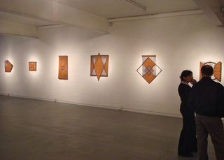 View of Joyce Kohl sculptures,