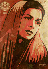 Peace Mujer,Shepard Fairey